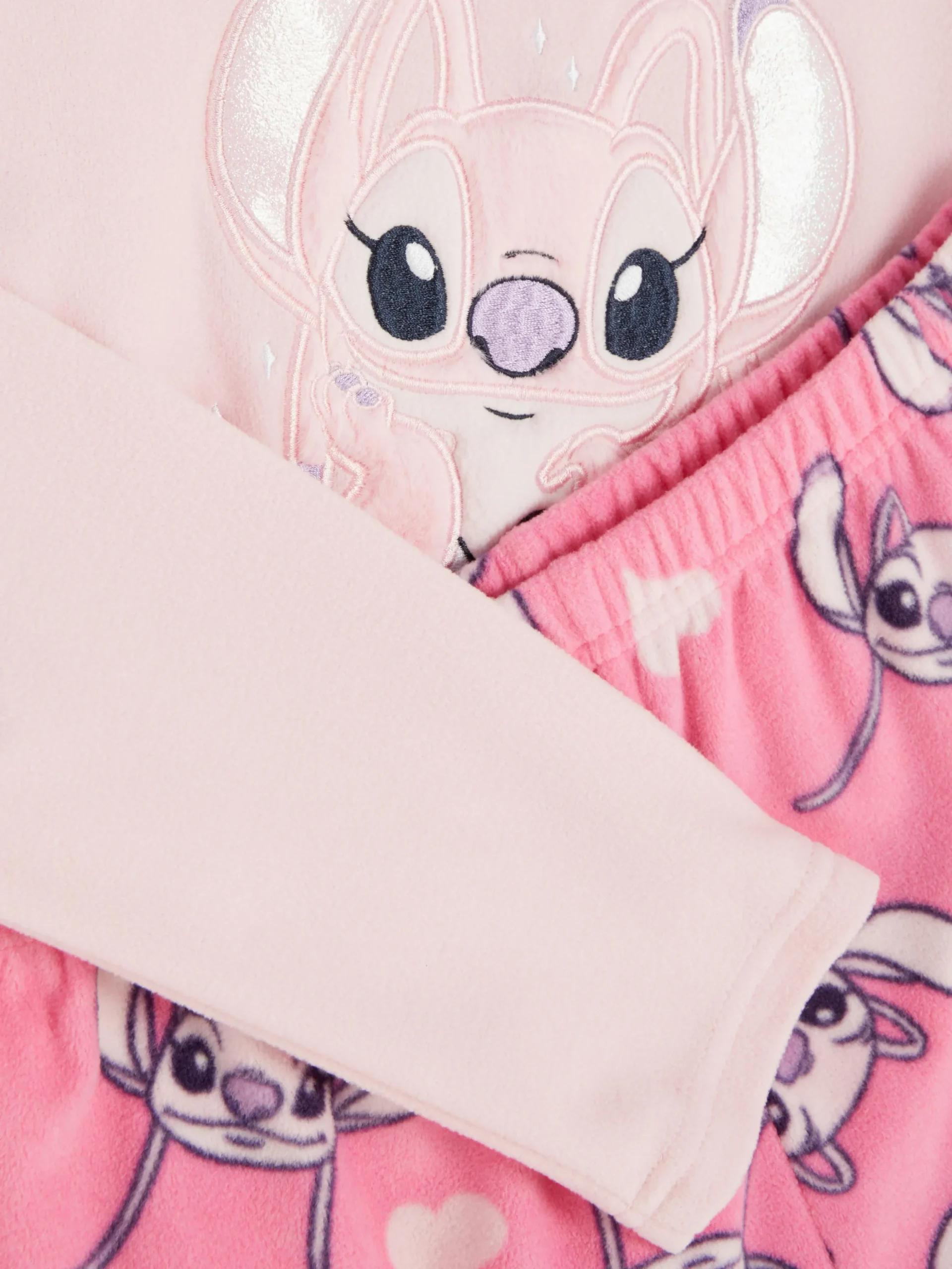 „Disney Stitch & Angel“ Fleece-Schlafanzug