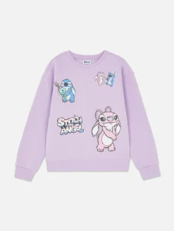 „Disney Stitch & Engel“ Sweatshirt Mit Rundhalsausschnitt
