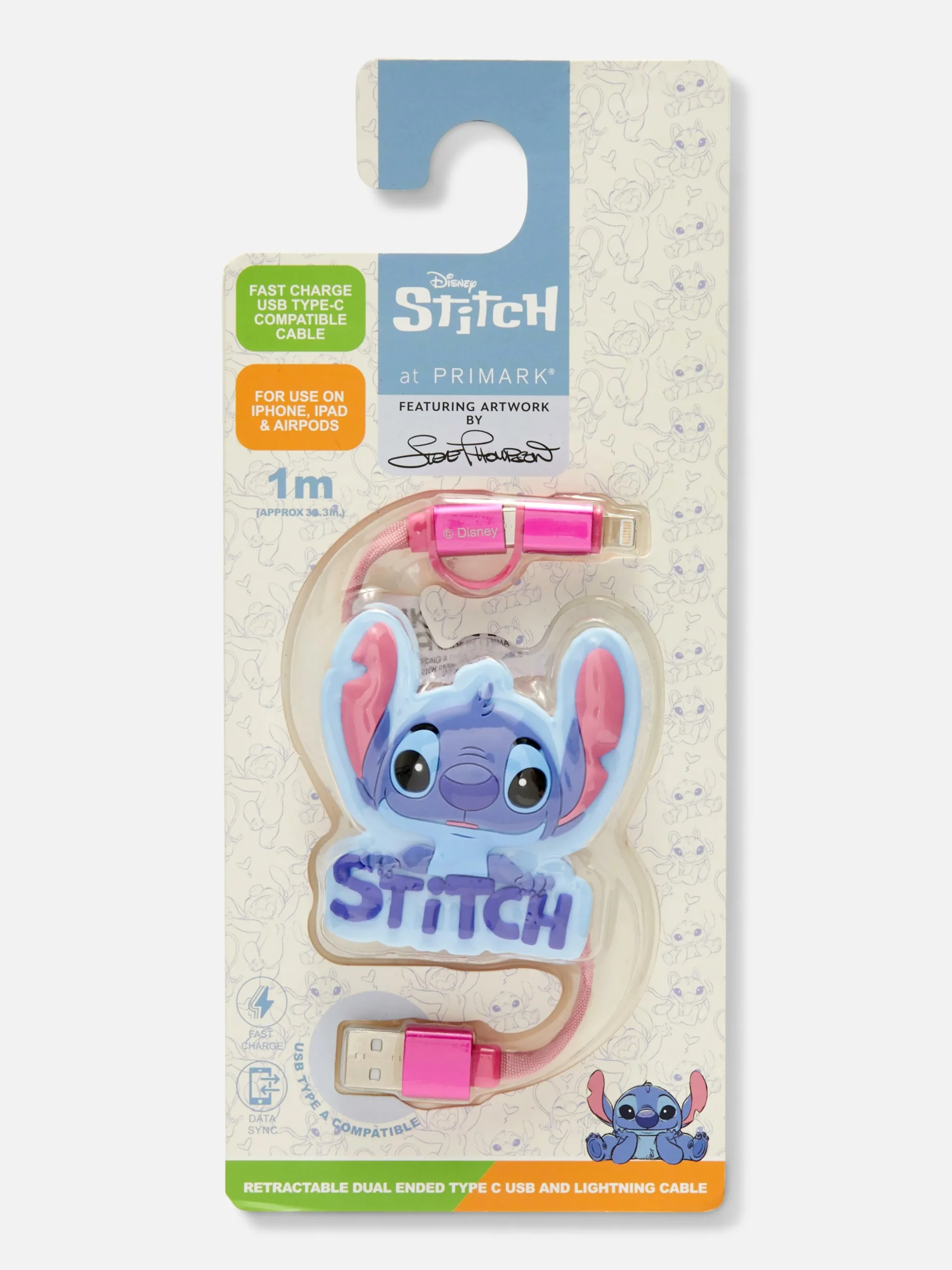 „Disney Stitch“ USB-Kabel