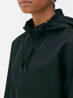 Dünner Parka-Regenmantel Mit Kapuze