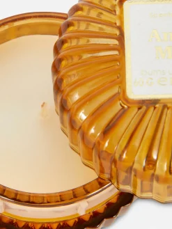 Duftkerze In Geriffeltem Glas