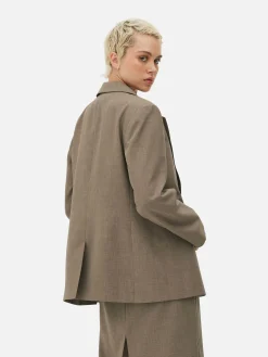 Einreihiger Blazer Im Oversized-Look Zum Kombinieren