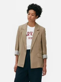 Eleganter Blazer Mit Offener Front