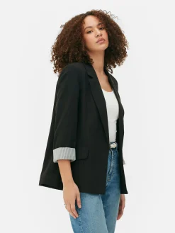 Eleganter Blazer Mit Offener Front