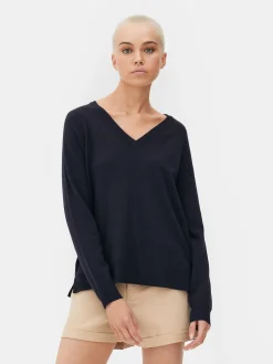 Essential Pullover Mit V-Ausschnitt