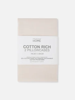 Essential-Kopfkissenbezüge, 2er-Pack