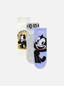„Felix Der Kater“ Sneakersocken, 3er-Pack