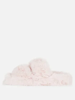 Flauschige Hausschuhe Mit Doppelriemen