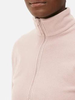 Fleecejacke Mit Halbem Reißverschluss