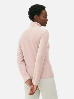 Fleecejacke Mit Halbem Reißverschluss