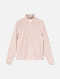 Fleecejacke Mit Halbem Reißverschluss