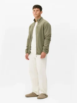 Fleecejacke Mit Trichterkragen Und Reißverschluss