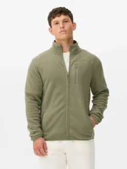 Fleecejacke Mit Trichterkragen Und Reißverschluss