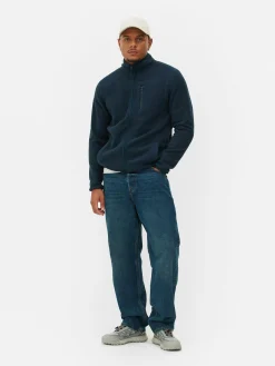 Fleecejacke Mit Trichterkragen Und Reißverschluss