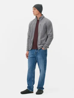 Fleecejacke Mit Trichterkragen Und Reißverschluss