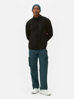 Fleecejacke Mit Trichterkragen Und Reißverschluss