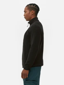 Fleecejacke Mit Trichterkragen Und Reißverschluss