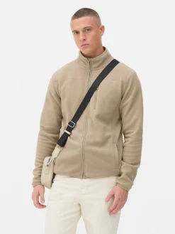 Fleecejacke Mit Trichterkragen Und Reißverschluss