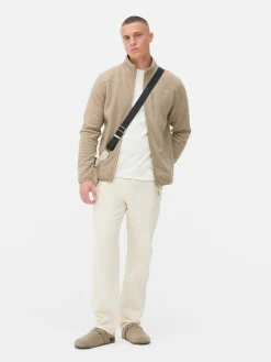 Fleecejacke Mit Trichterkragen Und Reißverschluss