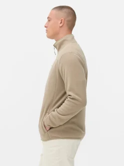 Fleecejacke Mit Trichterkragen Und Reißverschluss