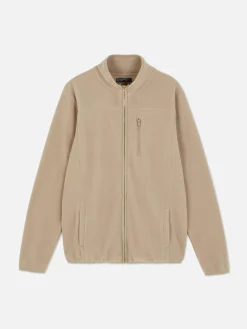 Fleecejacke Mit Trichterkragen Und Reißverschluss