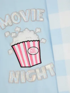 Fleece-Schlafanzug Mit Popcorn-Motiv