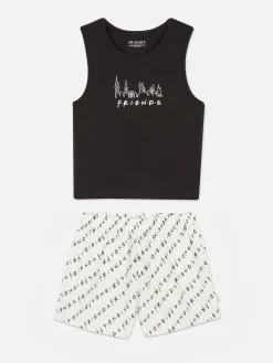 „Friends“ Schlafanzug Mit Trägertop