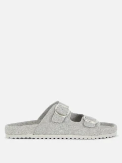 Fußbett-Hausschuhe Aus Filz Mit Zwei Riemen