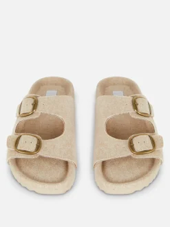 Fußbett-Hausschuhe Aus Filz Mit Zwei Riemen