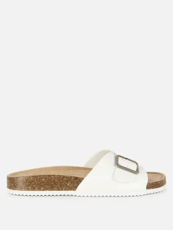 Fußbettsandalen Mit Schnallenriemen