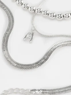 Fußkette Mit Initiale & Unendlichkeitssymbol, 3er-Pack