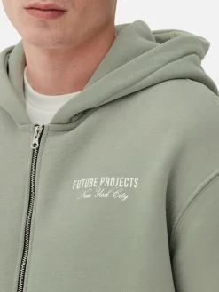„Future Projects“ Hoodie Mit Reißverschluss
