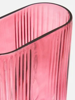 Gebogene Art-Deco-Glasvase