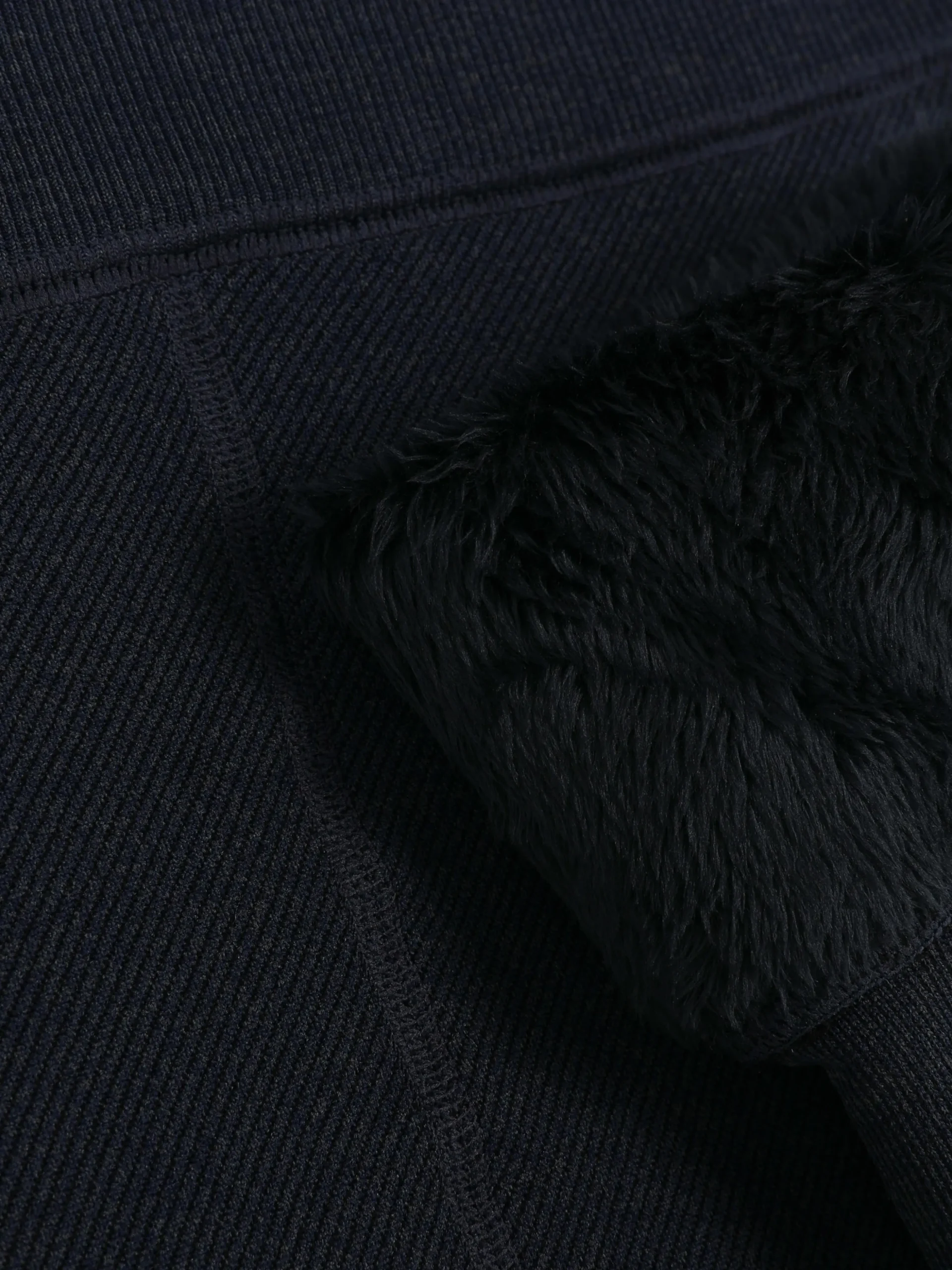 Gefütterte Leggings Aus Samt Im Denim-Look