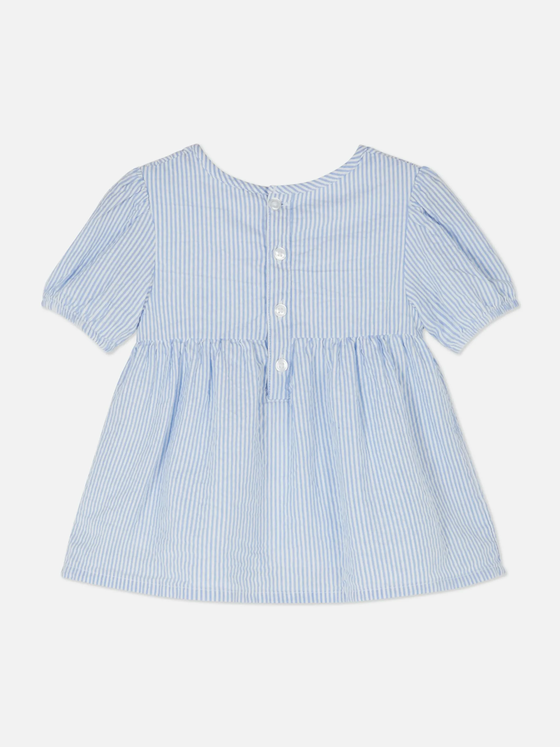 Gekräuselte Hängerbluse Mit Streifenmuster