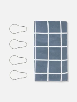 Gemusterter Duschvorhang