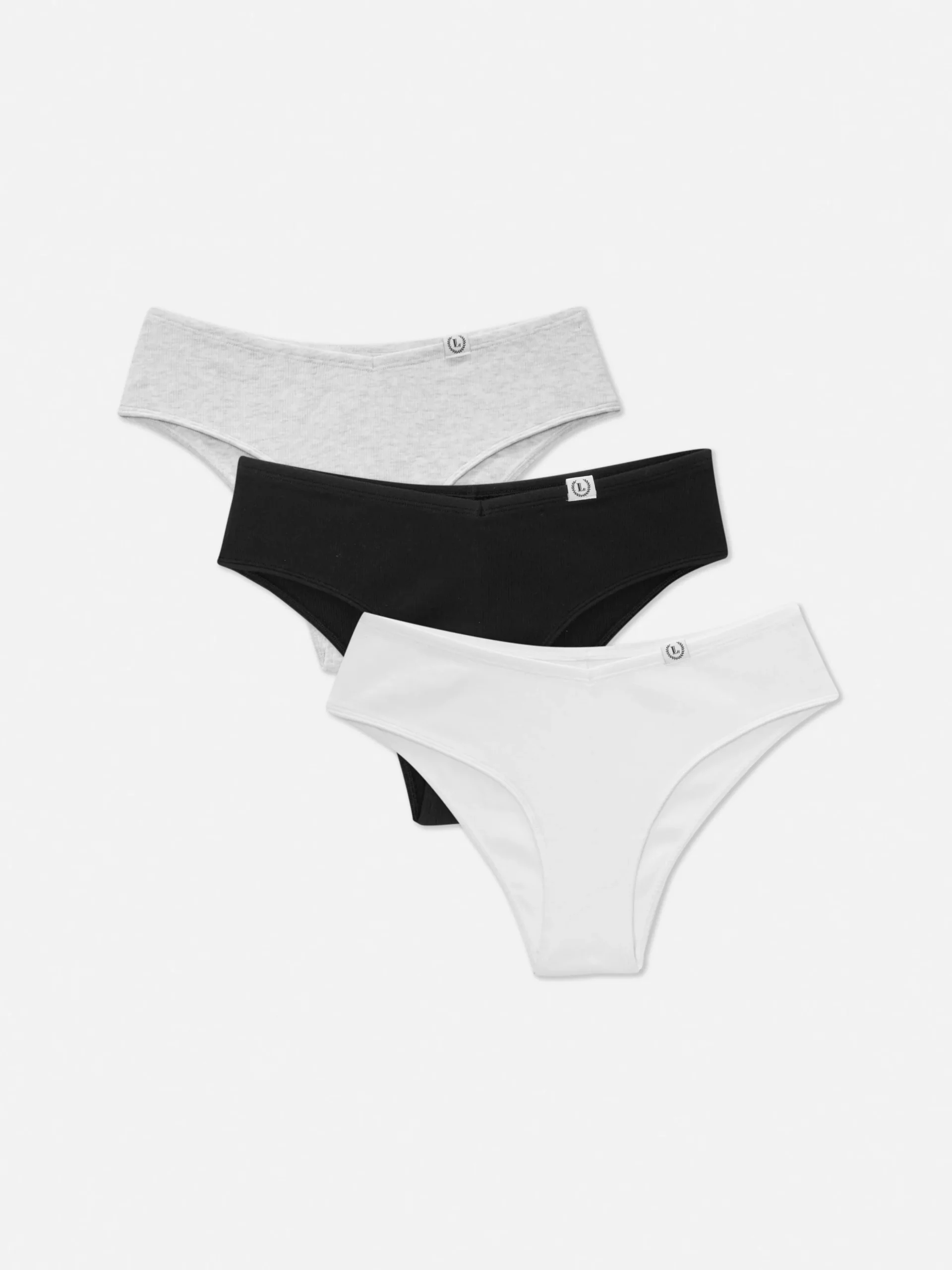 Gerippte Hipster-Slips, 3er-Pack