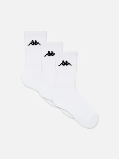 Gerippte „Kappa X Primark“ Crew-Socken, 3er-Pack