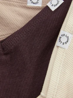 Gerippte Miami-Tangas, 3er-Pack