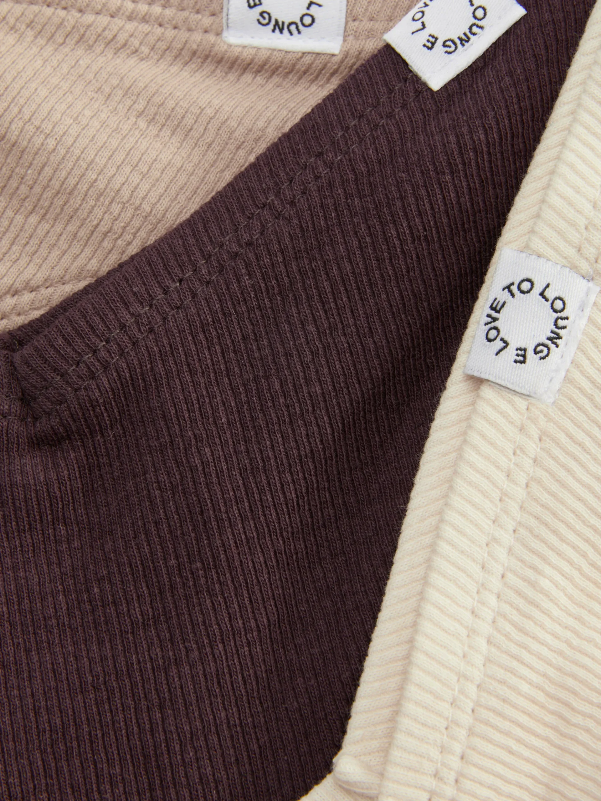 Gerippte Miami-Tangas, 3er-Pack