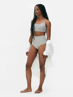 Gerippte Slips Mit Hohem Bund, 3er-Pack