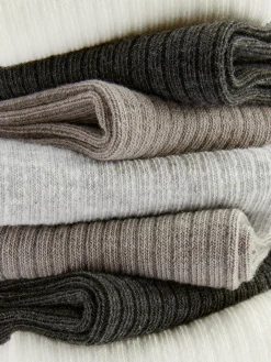 Gerippte Sneakersocken In Neutralen Tönen, 7er-Pack