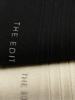 Gerippte „The Edit“ Socken, 2er-Pack