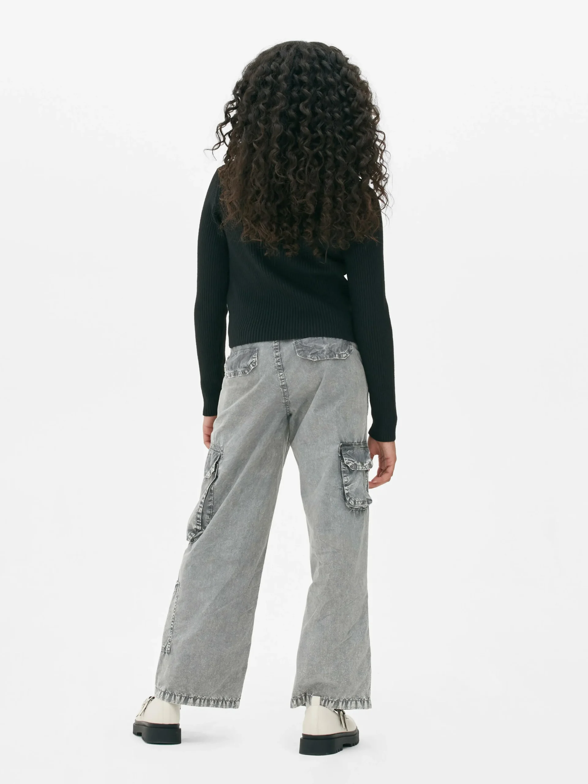 Gerippter Cardigan Mit Reißverschluss