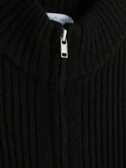 Gerippter Cardigan Mit Reißverschluss