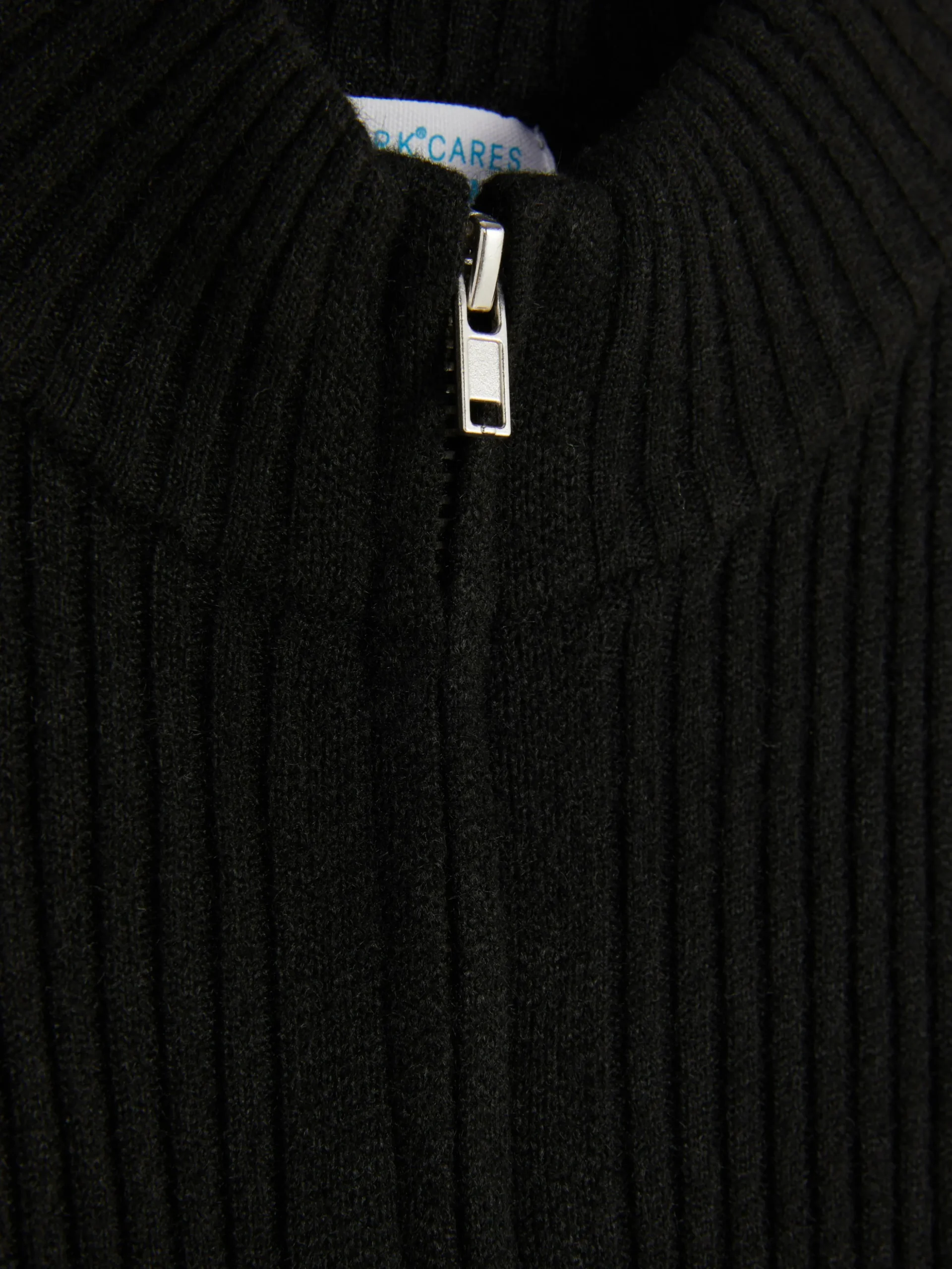 Gerippter Cardigan Mit Reißverschluss