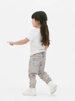 Geripptes T-Shirt Mit Gekräuseltem Saum