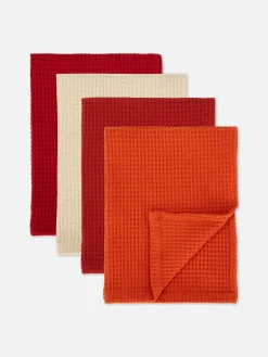 Geschirrtücher Mit Waffelmuster, 4er-Pack