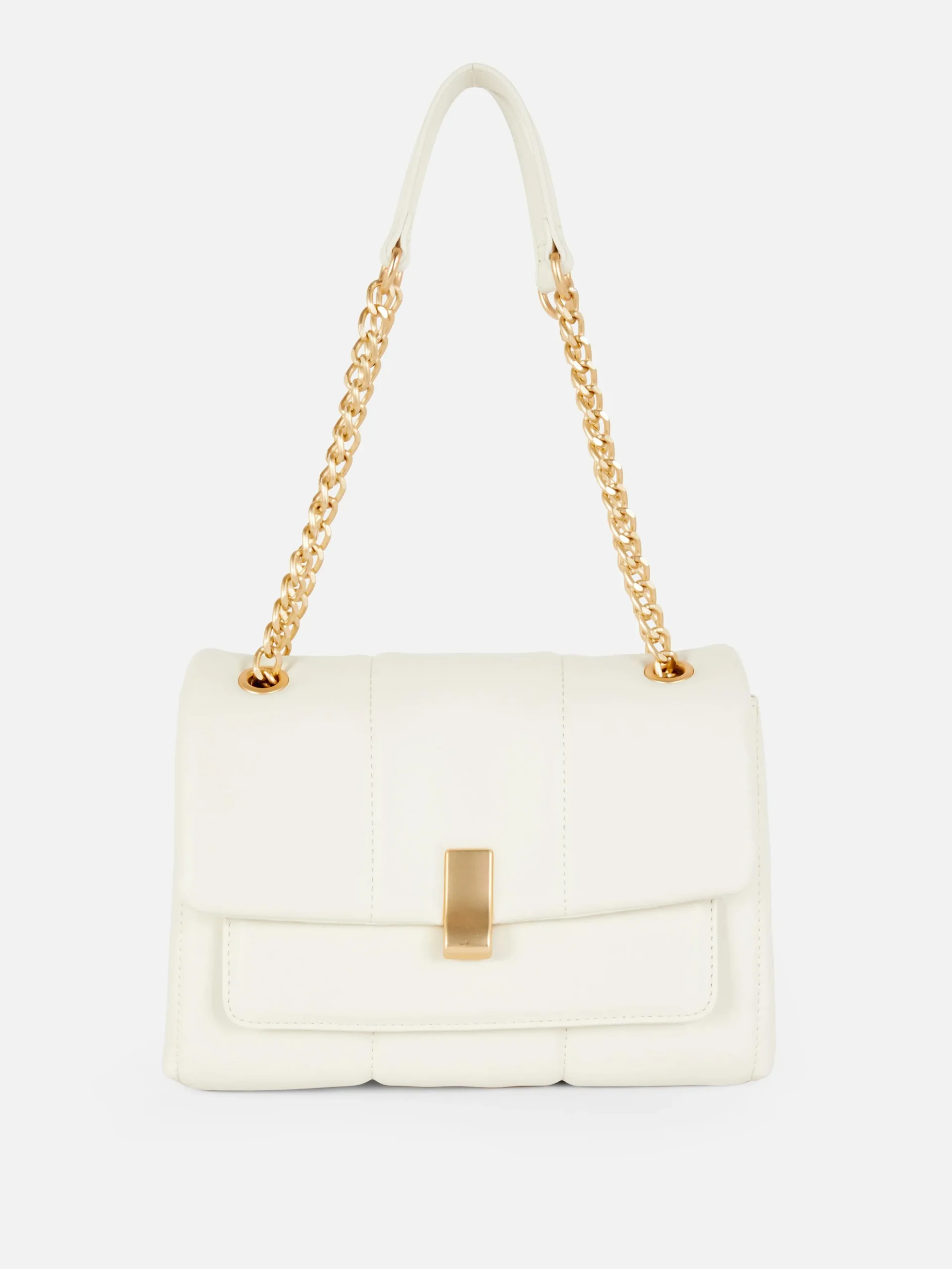 Gesteppte Schultertasche Mit Überschlag