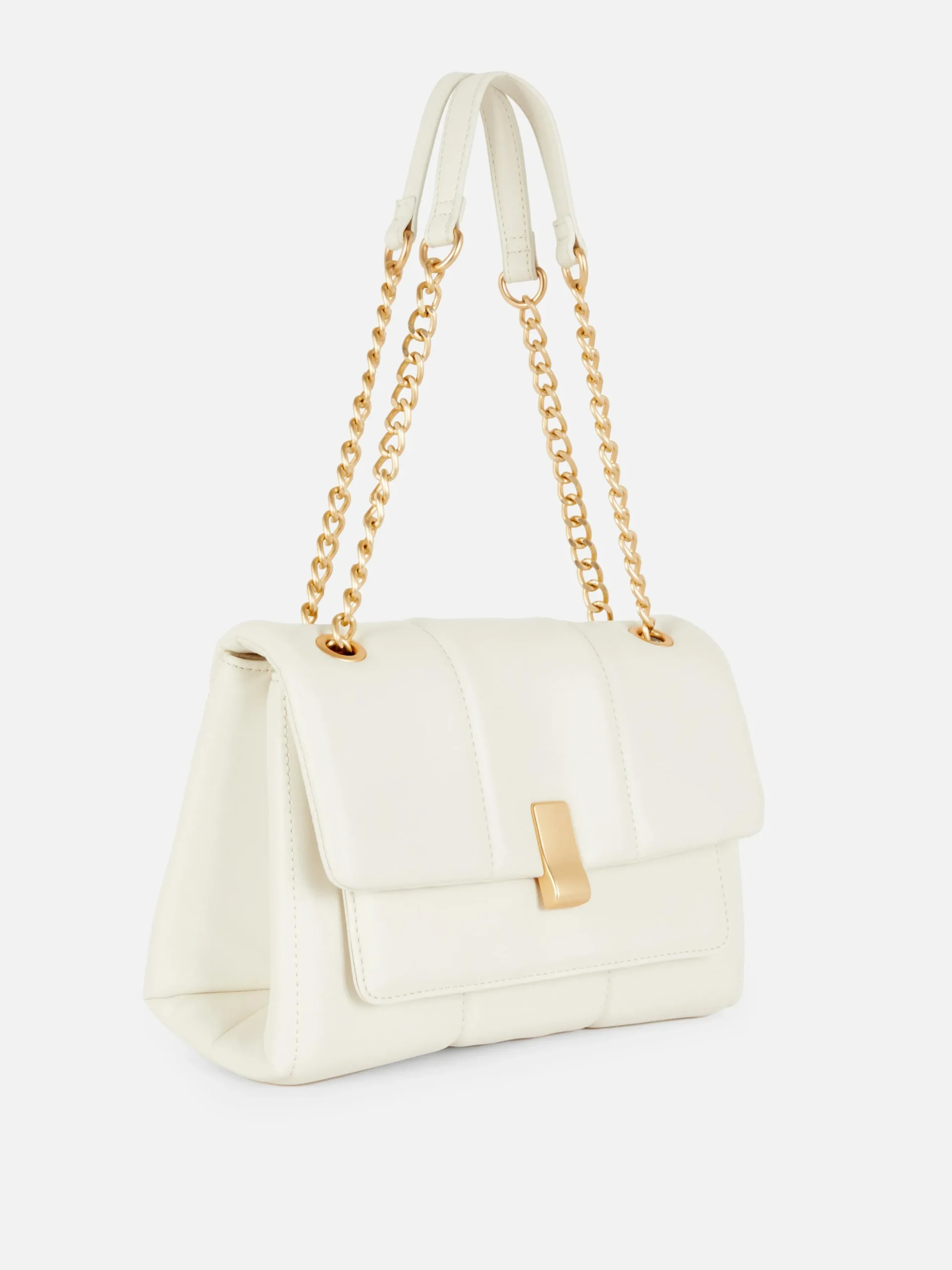 Gesteppte Schultertasche Mit Überschlag